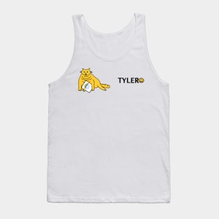 Tyler Cuddly Cat Essential Worker Rainbow Tank Top